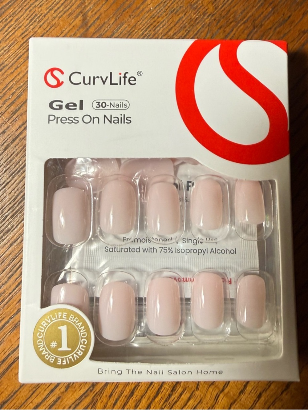 ✨NEW✨CurvLife Gel Press-On Nails - Nude Pink